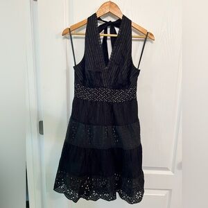BCBG Max Aria Black Halter Dress